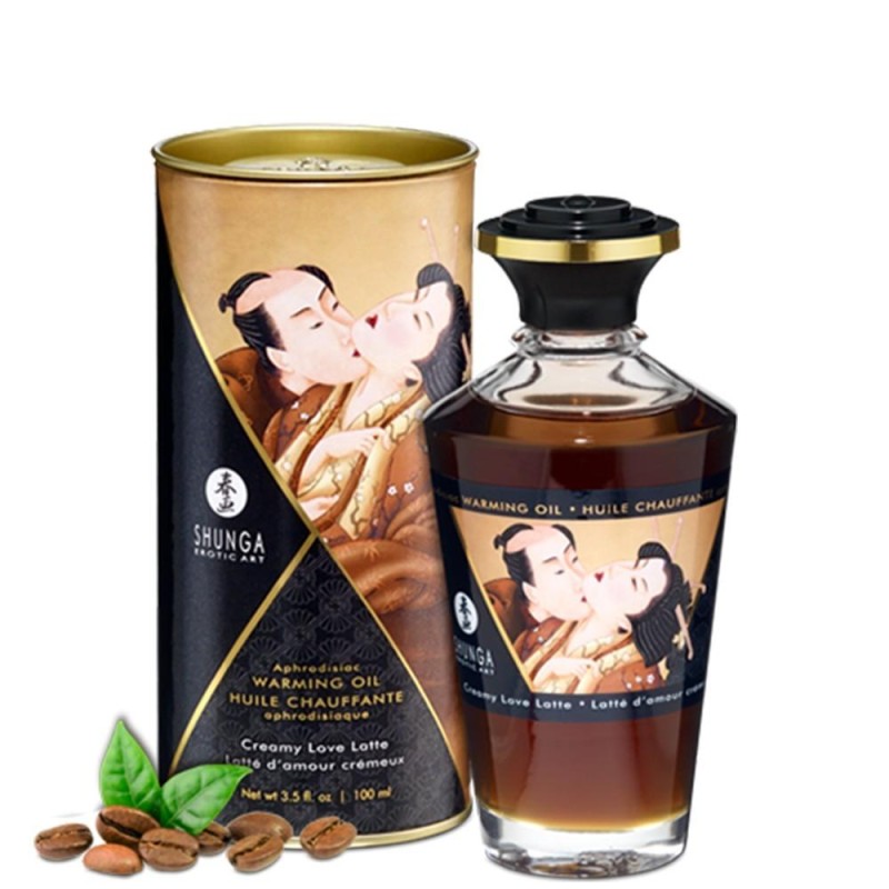 Shunga huile crémeuse de massage chauffante comestible