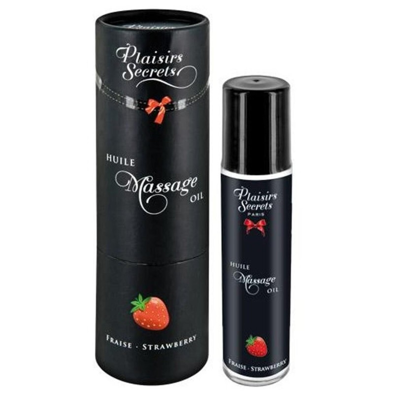 Plaisirs secrets : huile de massage comestible fraise