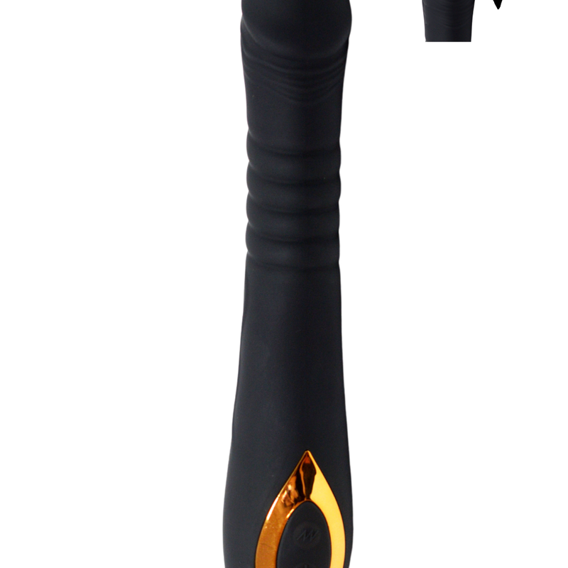 Vibromasseur va-et-vient USB noir Twist - Coeur Ardent