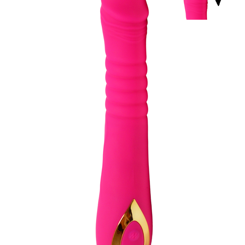 Vibromasseur va-et-vient USB rose Twist - Coeur Ardent