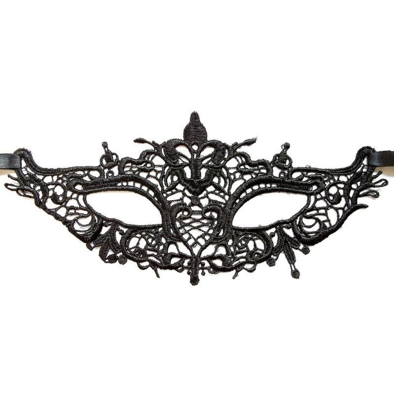 Masque souple en dentelle noire - Dreamy Fetish