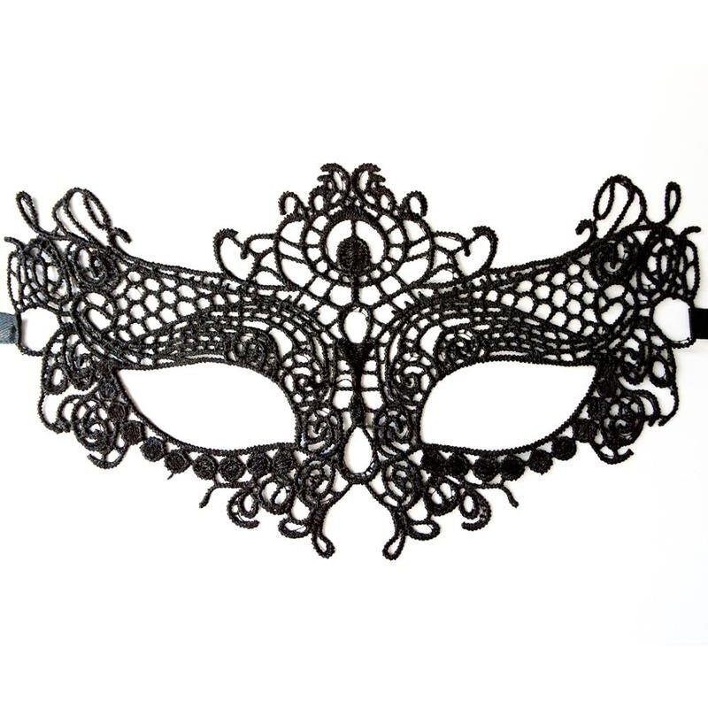 Masque souple en dentelle noire - Dreamy Fetish