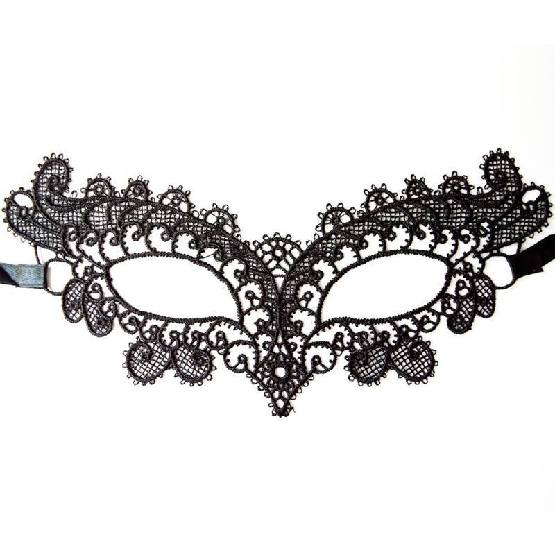 Masque souple en dentelle noire - Dreamy Fetish