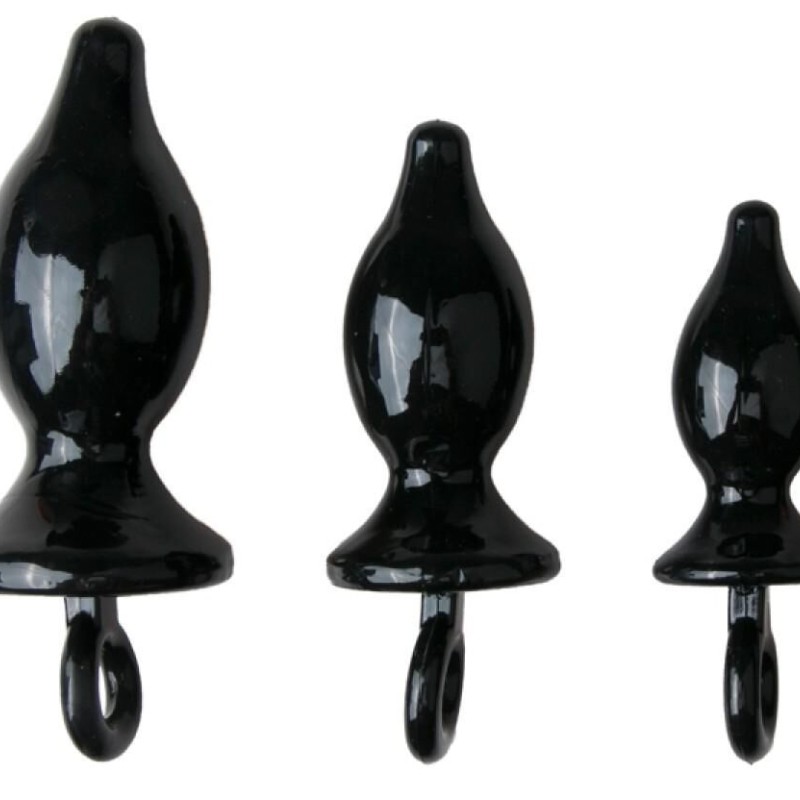 Pack de 3 plugs Tet Ass Noirs