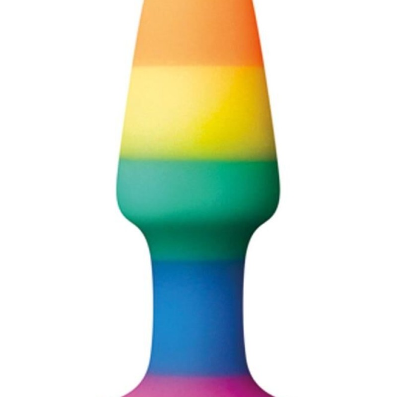 Plug en silicone Rainbow 8 x 2.4 cm