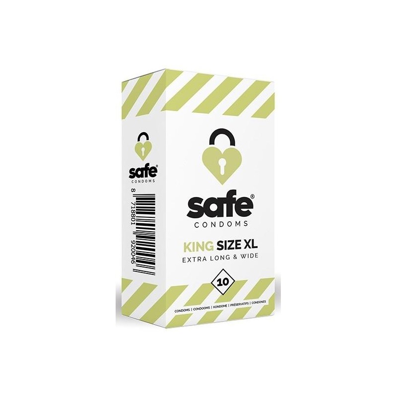 Préservatifs en latex King Size XL SAFE x10