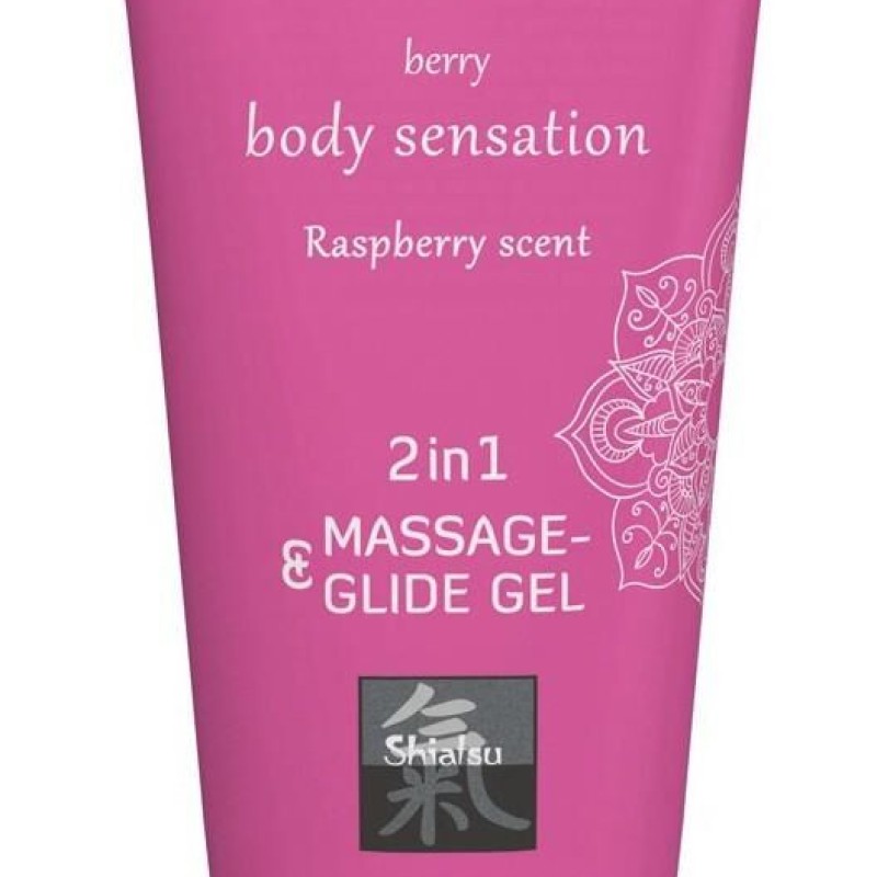 Lubrifiant et Gel pour massage Framboise 200mL