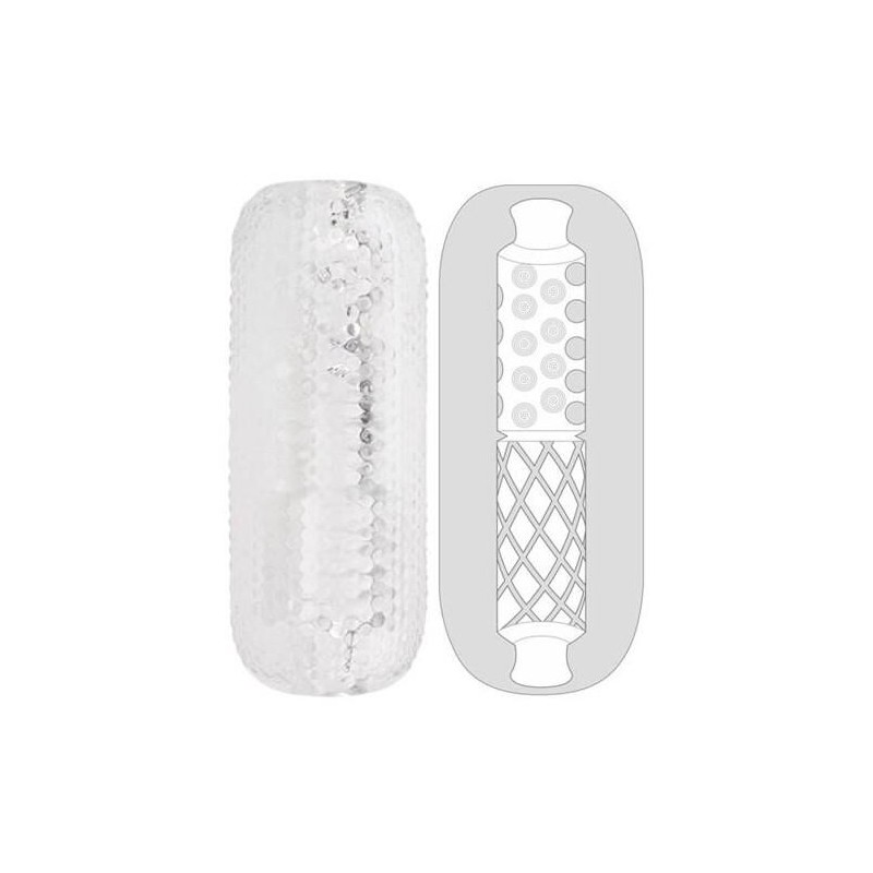 Gaine de masturbation Palm Stroker N°3 - 12.5cm transparente