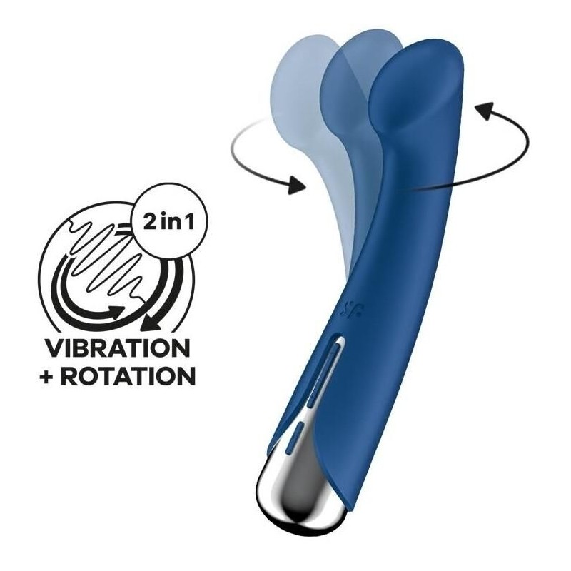 Stimulateur Spinning G-Spot 1 - 11 x 3.5cm Bleu