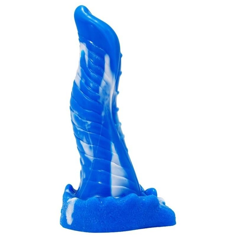 Gode Lizard 20 x 5cm Bleu-Blanc