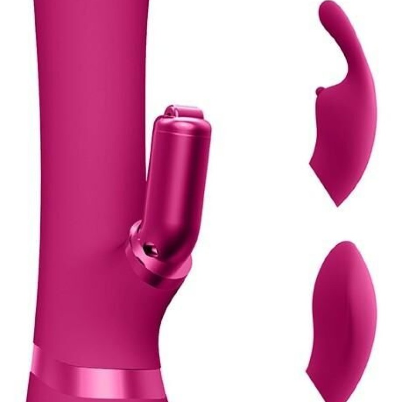 Vibro Rabbit Chou 23 x 3.5cm Rose