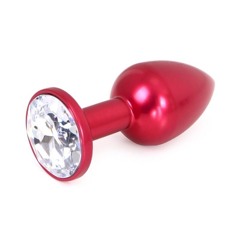 Plug Bijou Anal Alu Gem Light 6 x 2.8 cm Rouge