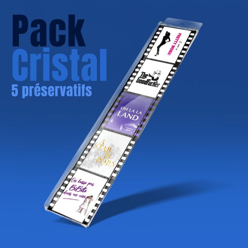 Pack Cristal Cinéma - 5 préservatifs