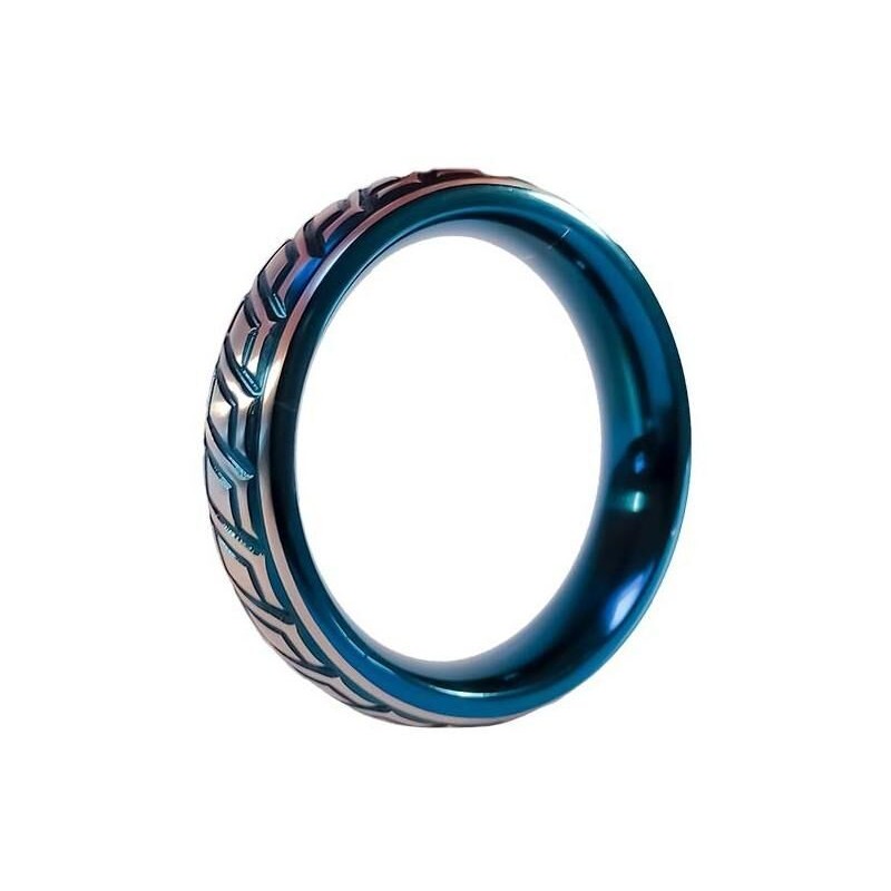 Cockring en métal Blue Wave