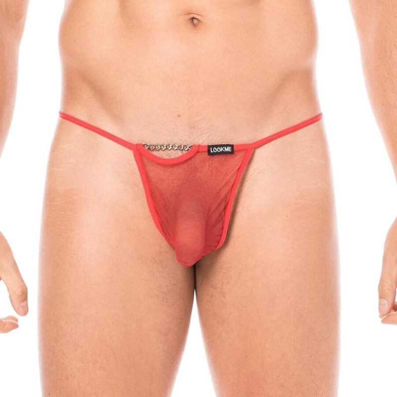 String rouge sexy et tendance pour homme - lingerie homme pas cher