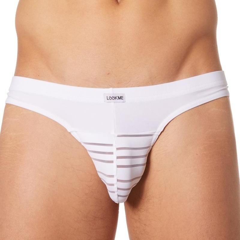 Slip brief blanc homme pas cher - lingerie sexy homme pas cher