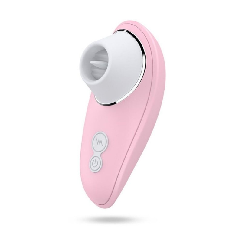 Stimulateur clitoridien rose à langue vibrante - sextoys pas cher