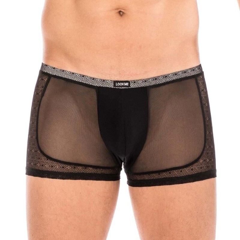 Boxer sexy noir pour homme - lingerie sexy pour homme