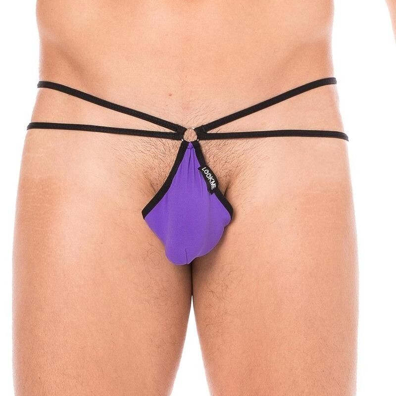 String violet mini multi ficelles échancré homme - lingerie homme pas cher