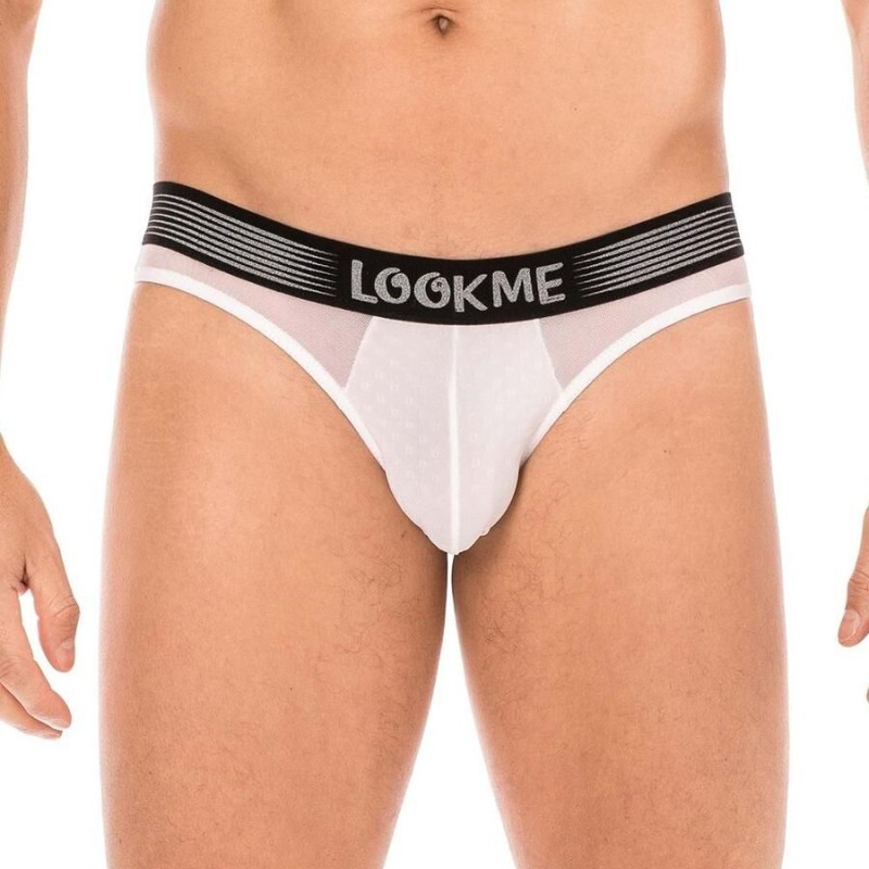 slip blanc pour homme - lingerie sexy homme - lingerie pas cher homme