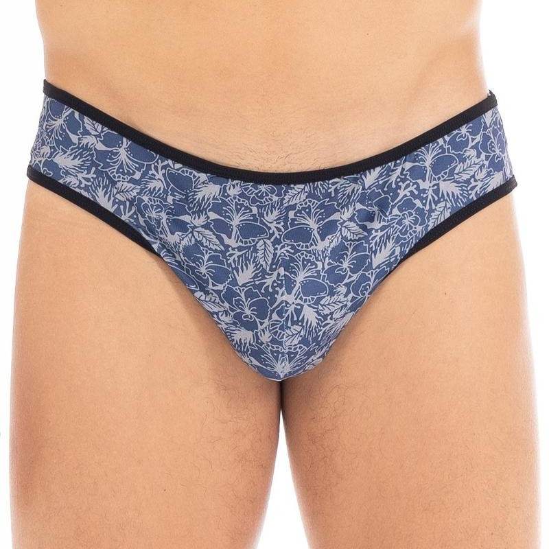 String pour homme imprimé bleu Paradise - Lookme