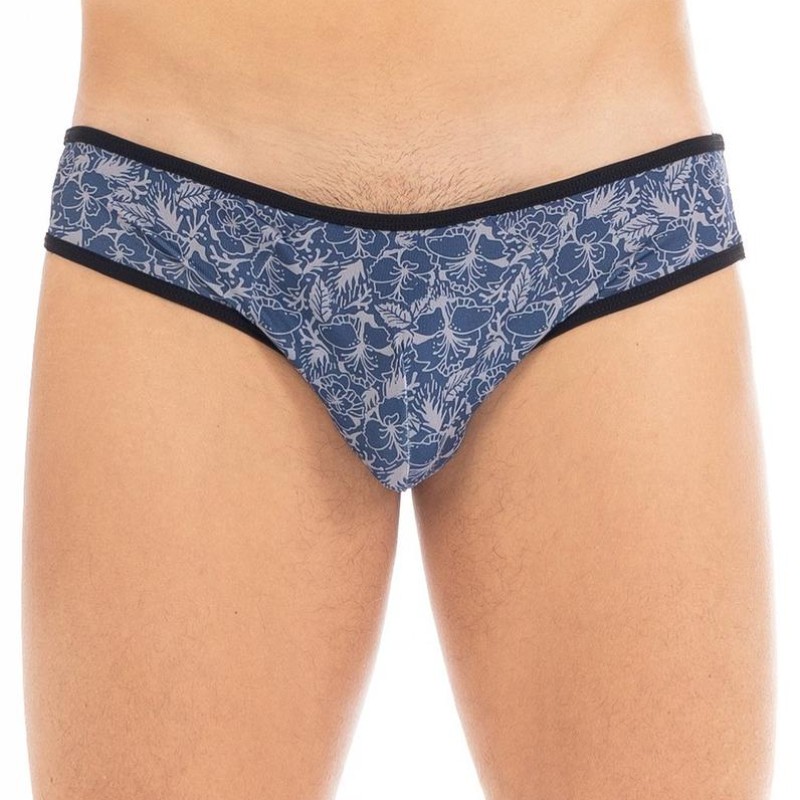 Slip pour homme imprimé bleu Paradise - Lookme