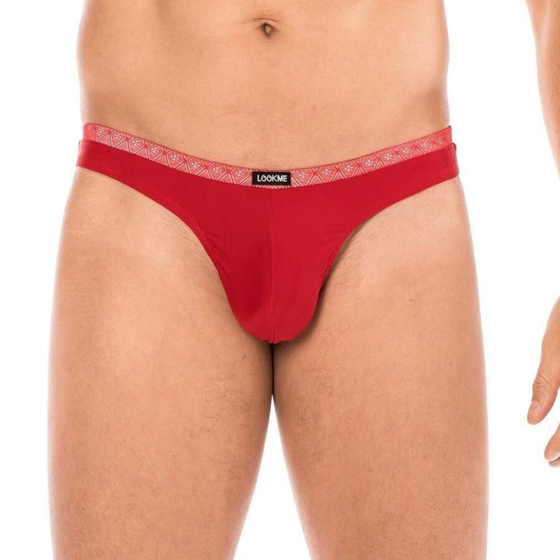 String rouge sexy homme pas cher - lingerie sexy pour homme