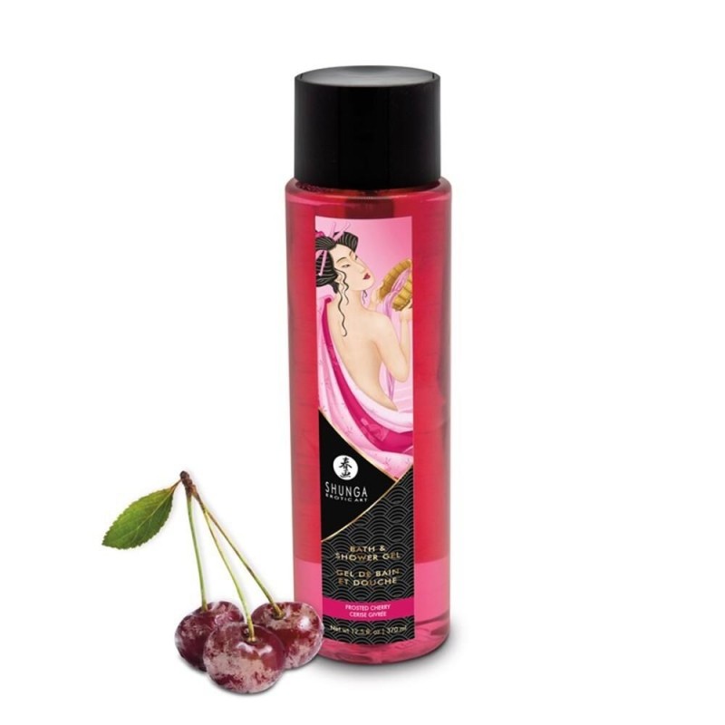 Gel de bain et douche cerise givrée - Shunga