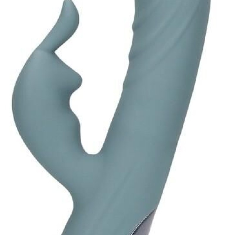 Vibro Rabbit Fingering Motion 23 cm Gris