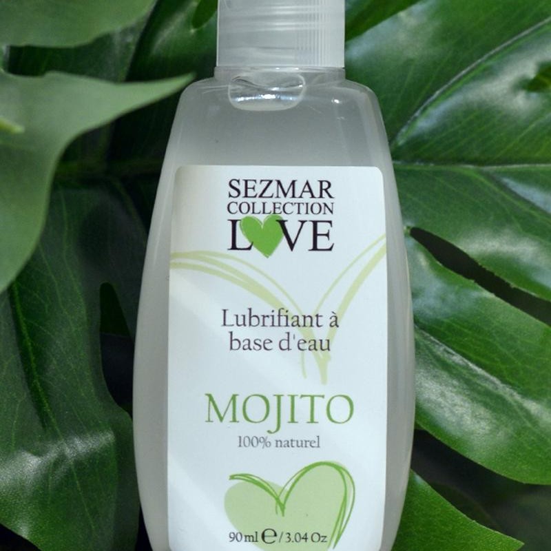 Lubrifiant à base d'eau, 100 % naturel, Mojito - Sezmar