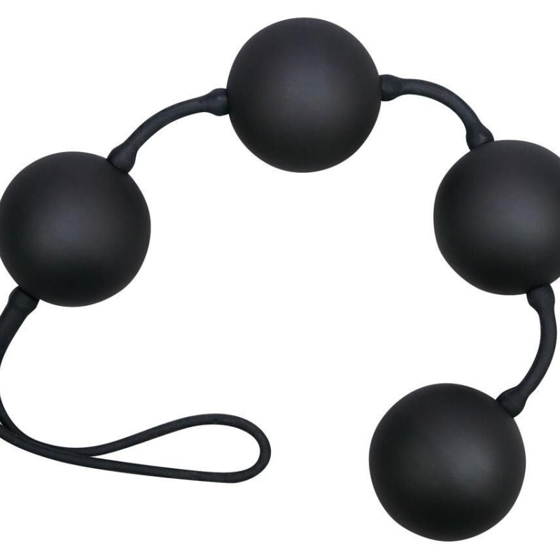 Boules anales Velvet 23 x 3.5cm noires