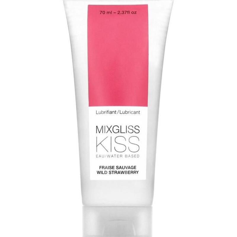 lubrifiant mixgliss, collection sensualité, fraicheur et sérénité avec ce lubrifiant kiss fraise sauvage