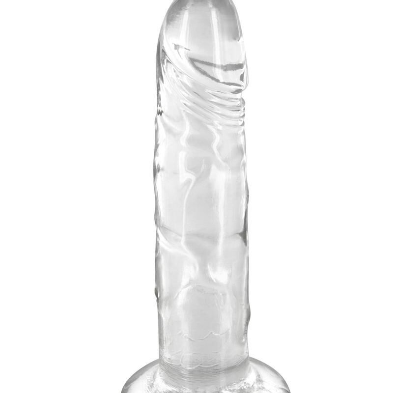 sextoys : gode dong ventouse jelly transparent 18cm