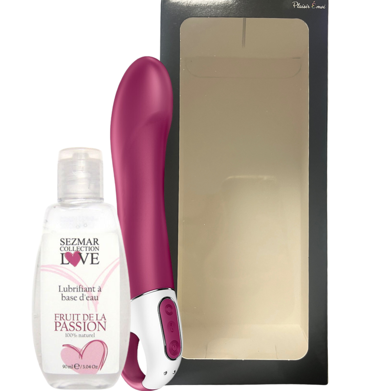 Offre duo Vibromasseur chauffant + Lubrifiant 90ML - Love City