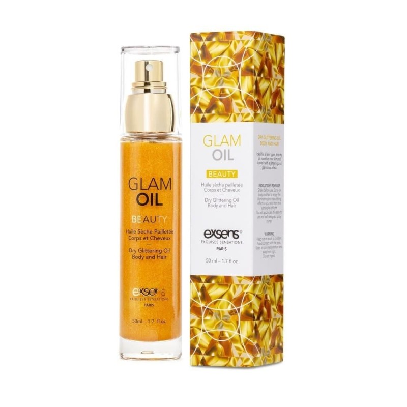 Huile sèche pailletée pour corps et cheveux Glam Oil - 50ml