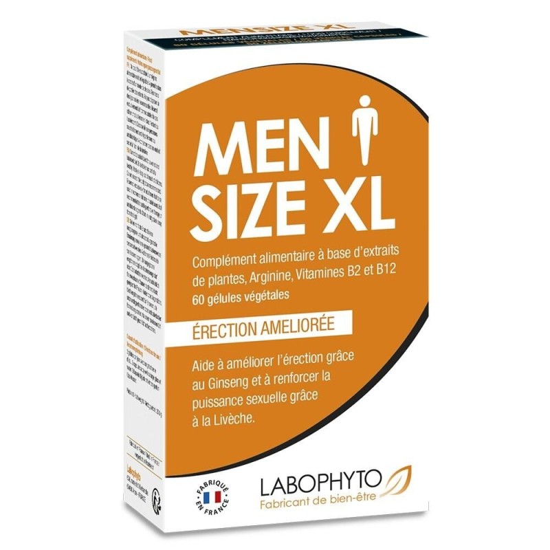 Mensize XL améliore l'érection et la taille du pénis - 60 gélules