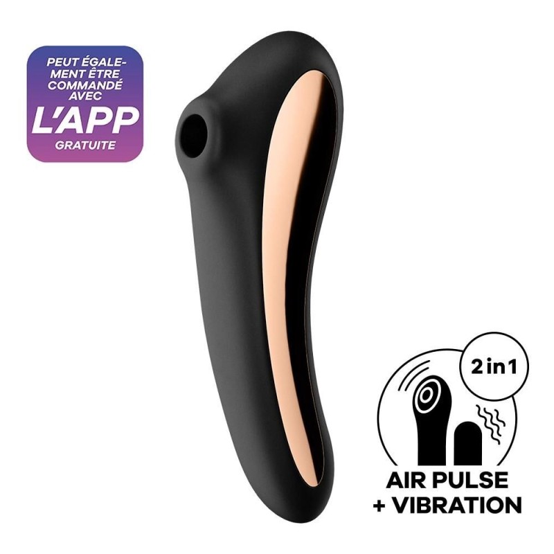 2 en 1 Stimulateur clitoridien et vibromasseur connecté USB - Satisfyer