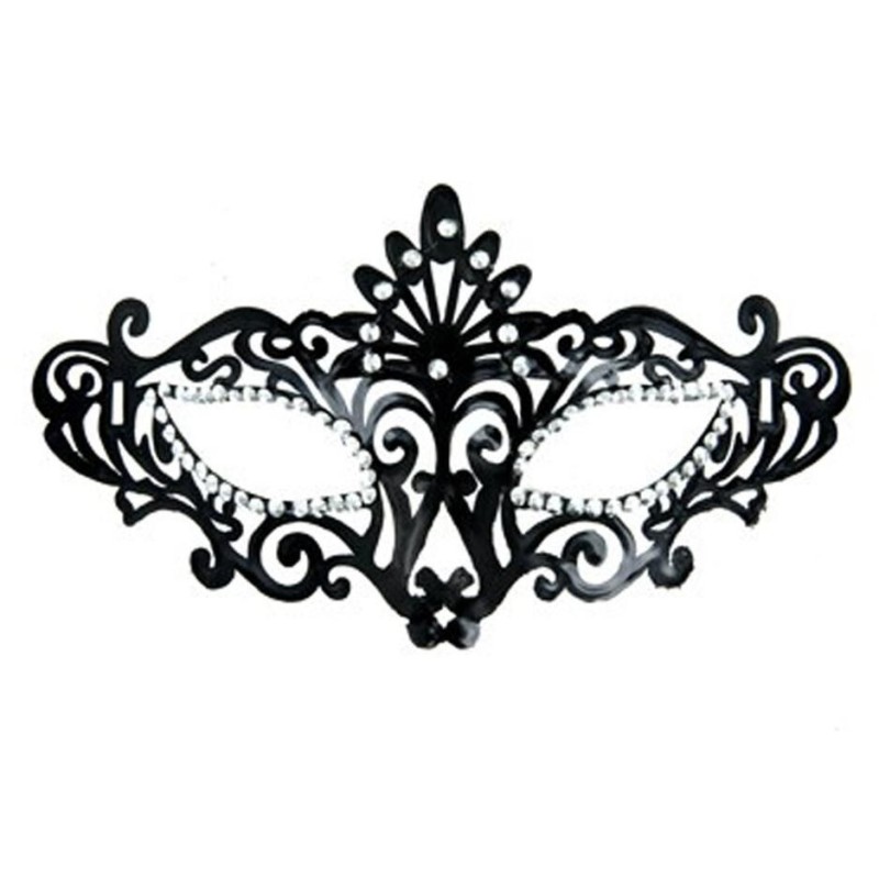 Maskarade : masque noir strass