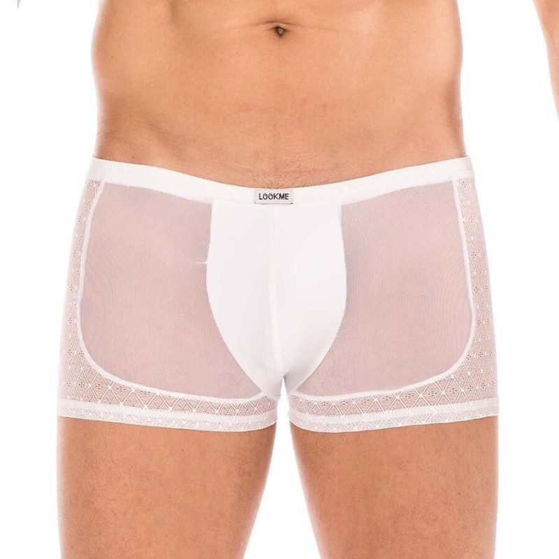 Superbe boxer blanc midnight pour homme