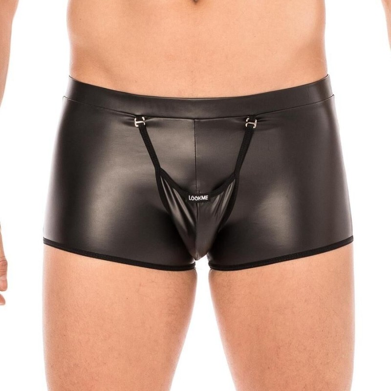 Boxer noir sexy pour homme pas cher - lingerie sexy homme pas cher