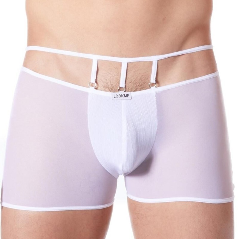 boxer blanc sexy homme - lingerie sexy homme pas cher