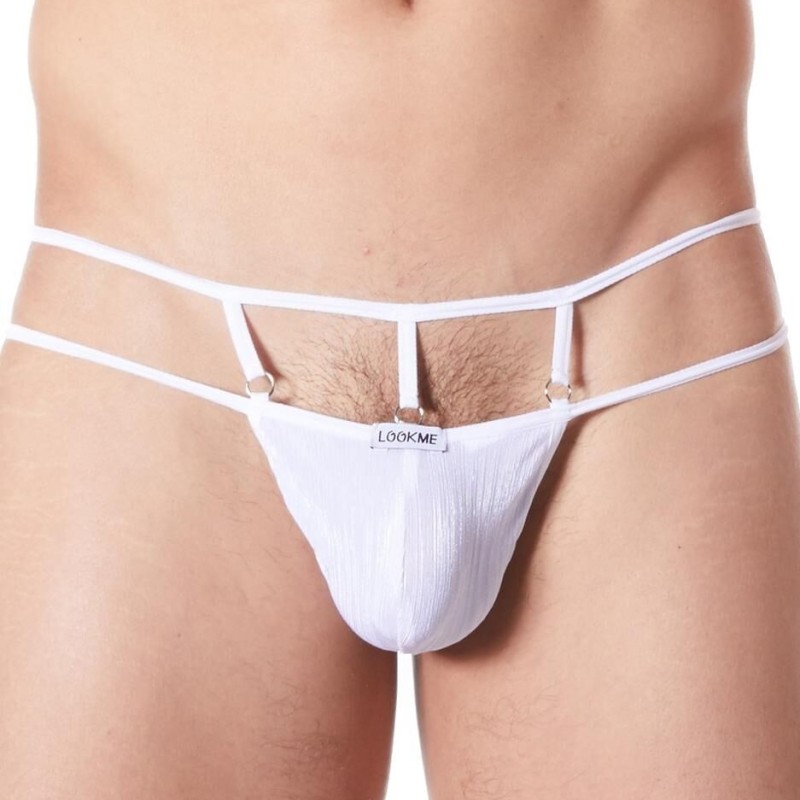 string blanc sexy homme - lingerie sexy homme pas cher