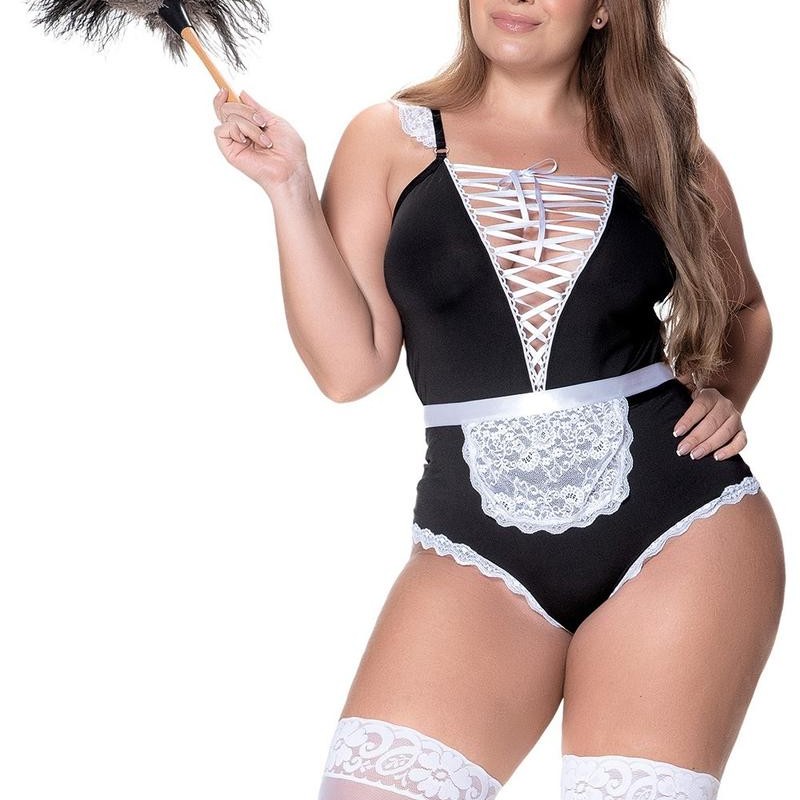 Costume de femme de ménage sexy grande taille - Mapalé