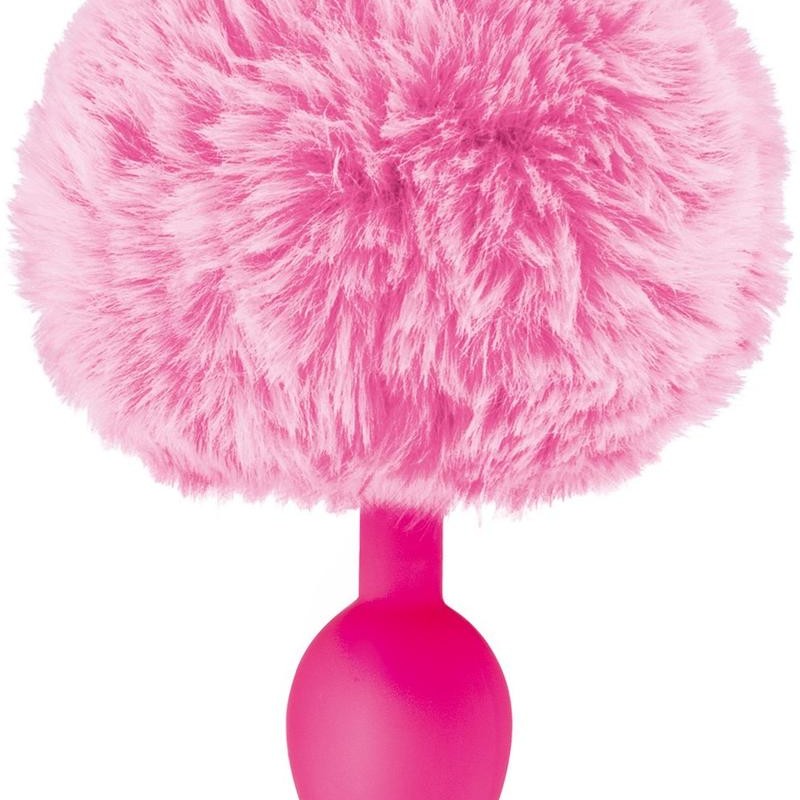 Sextoys : plug rose pompon