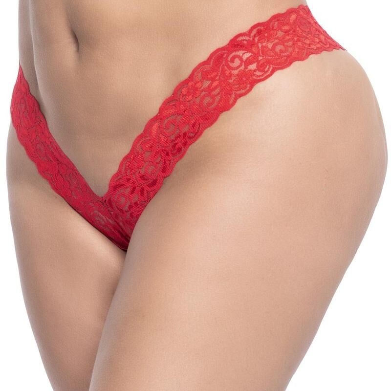 string rouge grande taille - string dentelle grande taille pas cher