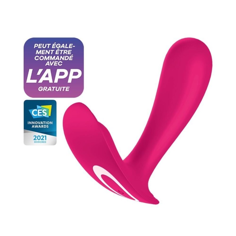 Vibromasseur portable avec commande par application smartphone - Satisfyer