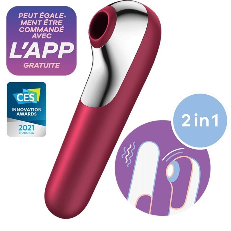 Stimulateur clitoridien connecté 2 en 1 Dual Love Satisfyer