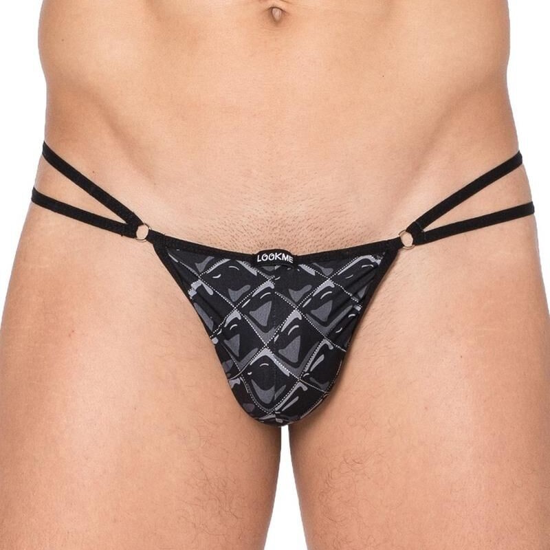 String ficelle imprimé losange - String sexy homme