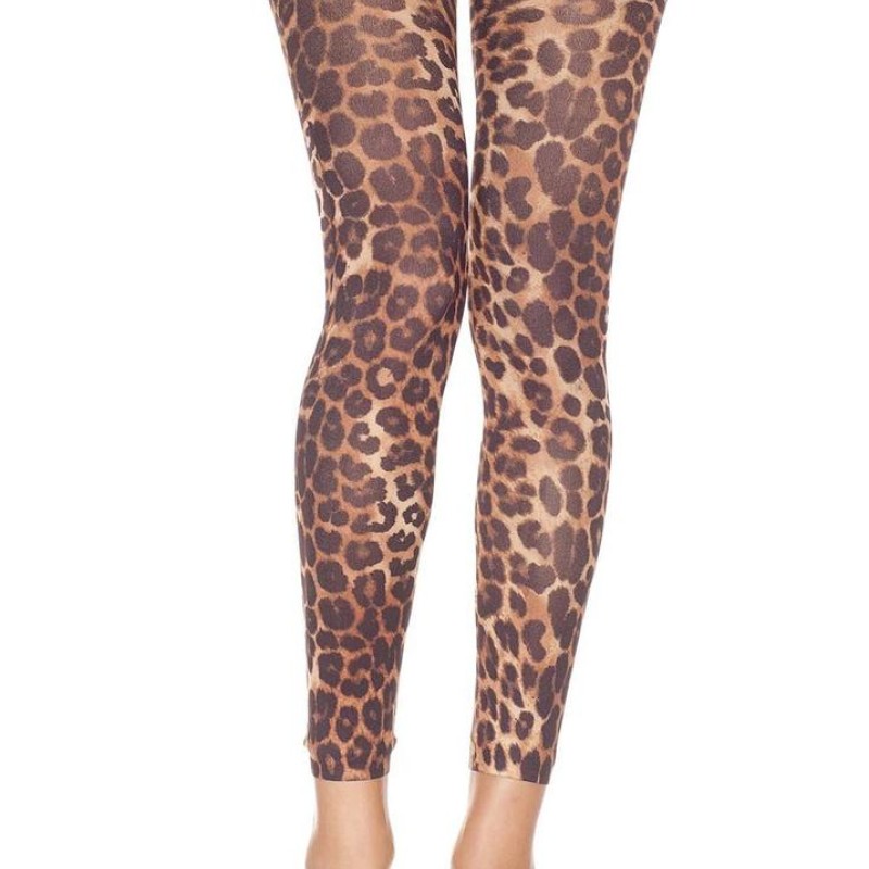 esprit savane avec ce legging de la marque music leg en voile fin imprimé léopard, vendu par votre cl.diffusion