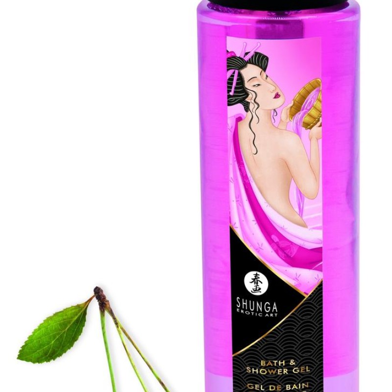 Gel de bain et douche Shunga Cerise Givrée 370ml